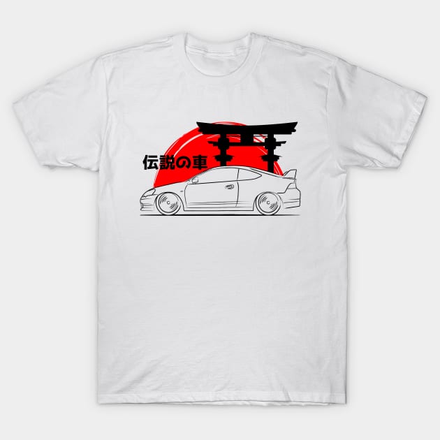 Racing DC5 RSX JDM T-Shirt by GoldenTuners